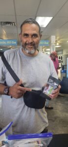 LMNT electrolyte packets distributed during an Arizona heat relief outreach event with Arizona’s Family to the Homeless and Social Spin.